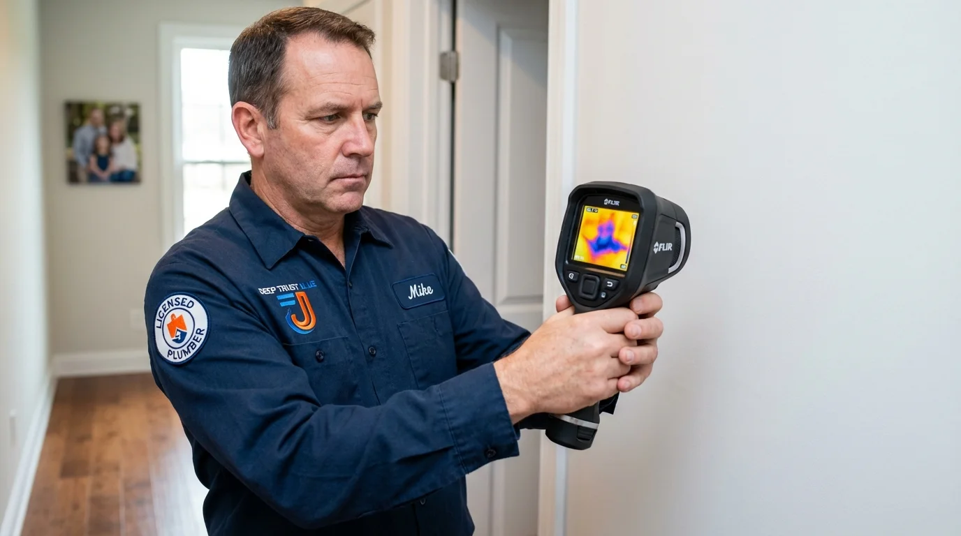 Thermal imaging leak detection by Johns Plumbing LLC in Saint Jo